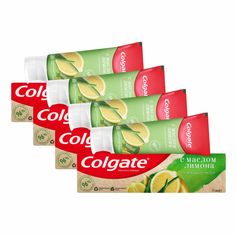 Комплект Зубная паста Colgate NATURALS Освежающая чистота с Маслом Лимона 75 мл х 4 шт