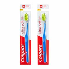 Комплект Зубная щетка Colgate Ultra Soft мягкая 2 шт