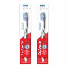 Комплект Зубная щетка Colgate Безопасное отбеливание мягкая х 2 шт