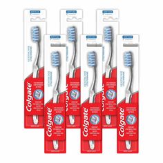 Комплект Colgate зубная щетка Зиг Заг с древесным углем средней жесткости х 6 шт