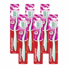 Комплект COLGATE Зубная щетка ЗигЗаг Забота о деснах, мягкая 6 шт