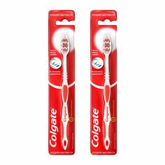 Комплект Colgate Зубная Щетка Классика Здоровья Средняя Х 2 Шт