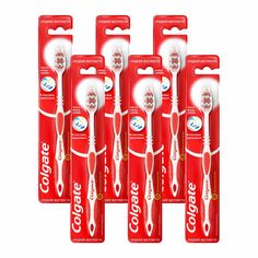 Комплект COLGATE Зубная щетка Классика Здоровья средняя 6 шт