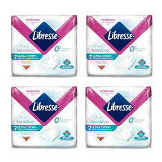 Прокладки женские Libresse Ultra Pure Sensitive Супер 28 шт х 4 уп