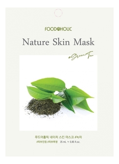 Маска тканевая FoodaHolic Green Tea Nature Skin Mask 23 мл