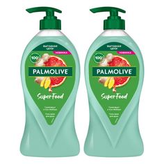 Комплект Гель-крем для душа Palmolive Super Food Грейпфрут и Сок имбиря 750 мл х 2 шт
