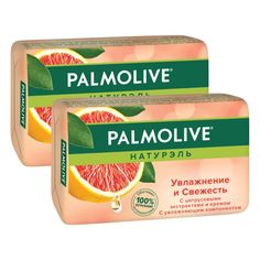 Комплект Мыло кусковое Palmolive Увлажнение и Свежесть с цитрусовыми экстрактами 90г 2 шт