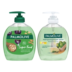 Набор жидкого мыла Palmolive Super Food Ягоды Асаи и Овес и для кухни нейтрализующее запах