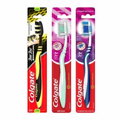 Набор Зубных щеток Colgate Зиг Заг и с древесным углем и забота о дёснах