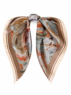 Шейный платок женский ELEGANZZA 01-00041580 коричневый, 53х53 см