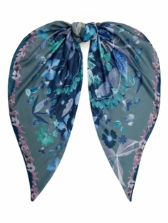 Платок женский ELEGANZZA 01-00041352 зеленый, 120х120 см
