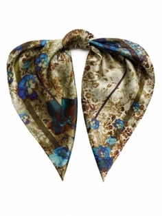 Шейный платок женский ELEGANZZA 01-00041571 коричневый, 53х53 см