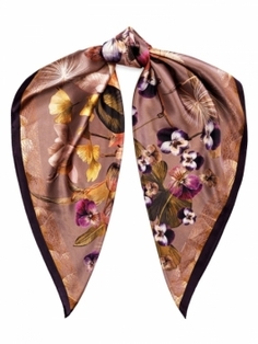 Платок женский ELEGANZZA 01-00041588 бежевый, 90х90 см