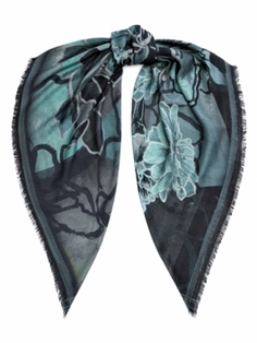 Платок женский ELEGANZZA 01-00041611 зеленый, 110х110 см