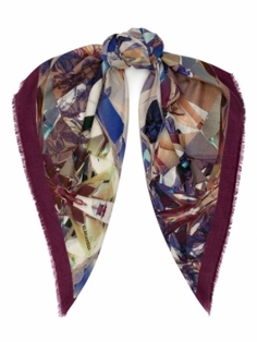 Платок женский ELEGANZZA 01-00041775 бордовый, 105х105 см