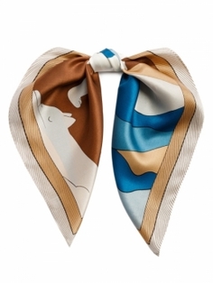 Шейный платок женский ELEGANZZA 01-00041579 голубой, 53х53 см