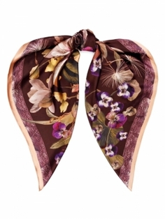 Платок женский ELEGANZZA 01-00041589 бордовый, 90х90 см