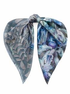 Шейный платок женский ELEGANZZA 01-00041564 голубой, 53х53 см