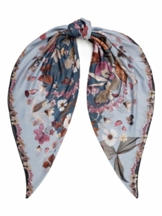 Платок женский ELEGANZZA 01-00041351 голубой, 120х120 см