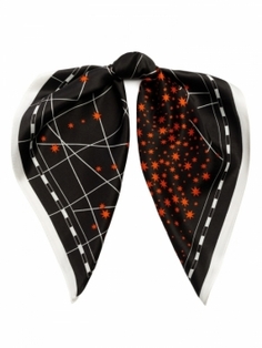 Шейный платок женский ELEGANZZA 01-00041583 черный, 53х53 см