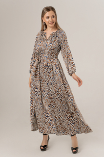 Платье женское Петербургский Швейный Дом 1470-1 бежевое 46 RU