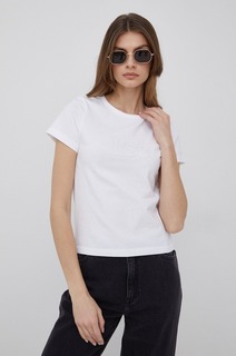 Футболка женская Women Slim Cropped Tee Lee белая XS