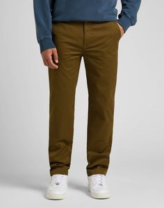 Брюки мужские Men Regular Chino Lee бежевые 34/32