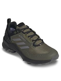 Кроссовки мужские Adidas Terrex Swift R3 GORE-TEX Hiking Shoes HR1312 зеленые 41 1/3 EU
