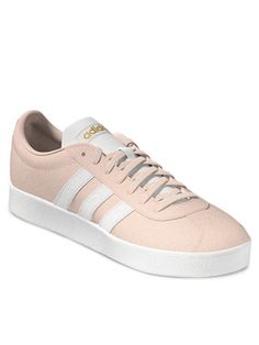 Кеды женские Adidas VL Court 2.0 Lifestyle Skateboarding Suede Shoes H06114 розовые 36 EU
