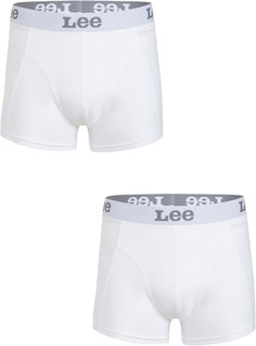 Комплект трусов мужских Men Boxers 2 Pcs Lee белых 2XL, 2 шт.