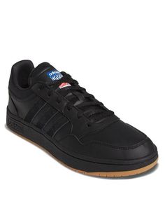Кеды мужские Adidas Hoops 3.0 Low Classic Vintage Shoes GY4727 черные 38 2/3 EU