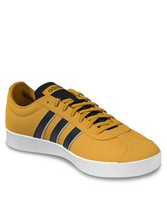 Кеды мужские Adidas VL Court Lifestyle Skateboarding Suede Shoes IF7554 желтые 40 2/3 EU