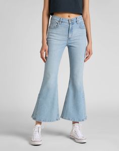 Джинсы женские Women Split Leg Flare Jeans Lee синие 30/31