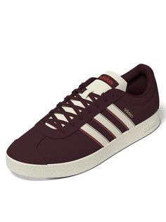 Кеды мужские Adidas VL Court Lifestyle Skateboarding Suede Shoes IF7555 красные 48 EU