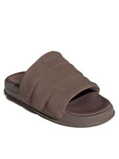 Шлепанцы женские Adidas Adilette Essential Slides IE9649 коричневые 37 EU