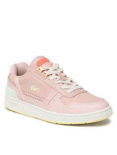 Кеды женские Lacoste T-Clip 123 8 Sfa 745SFA0067AMY розовые 39 EU