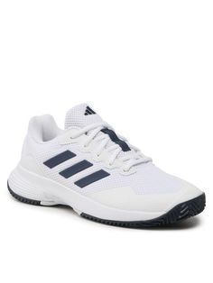 Кроссовки мужские Adidas Gamecourt 2.0 Tennis Shoes HQ8809 белые 46 EU