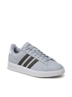 Кеды мужские Adidas Grand Court Cloudfoam Comfort Shoes ID4468 серые 45 1/3 EU