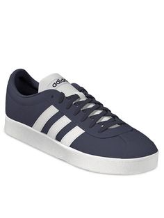 Кеды женские Adidas VL Court 2.0 Lifestyle Skateboarding Suede Shoes H06113 синие 42 EU