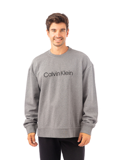 Джемпер Calvin Klein Ls Standard Logo Terry для мужчин, размер M, 40HM230, серый