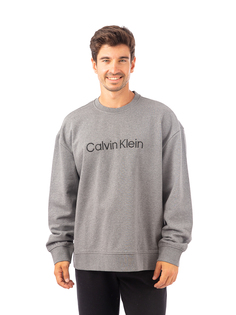 Джемпер Calvin Klein Ls Standard Logo Terry для мужчин, размер L, 40HM230, серый