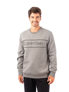 Джемпер Calvin Klein The Soft Touch Fleece для мужчин, размер L, 40J6242, серый