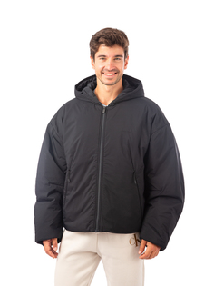 Куртка Calvin Klein Fz Hooded Puffer Jacket для мужчин, размер 2XL, 40JM502, чёрная