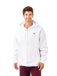Толстовка Calvin Klein Ls Archive Logo Fleece для мужчин, размер 2XL, 40HM259, белая