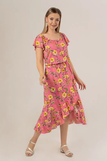 Платье женское Петербургский Швейный Дом 1468-2 розовое 44 RU
