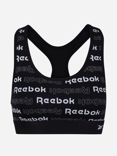 Топ спортивный Reebok для женщин, укороченный, U4_F9636_RBK, чёрный, L