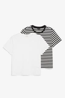 Комплект футболок женских Monki 1171790008 белых S (доставка из-за рубежа)
