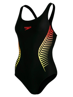 Купальник слитный женский Speedo Plmt Msbk Af черный 38