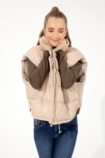 Утепленный жилет женский U.S. POLO ASSN. G082SZ0100LANA22K бежевый 38