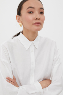 Рубашка женская Finn Flare FSC11044 белая XL